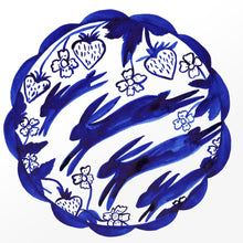 Load image into Gallery viewer, Strawberry Hares Framed Original Artwork (n)