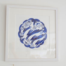 Load image into Gallery viewer, Strawberry Hares Framed Original Artwork (n)