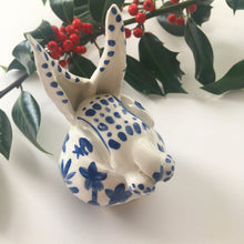 Load image into Gallery viewer, Porcelain Hand Built Winter Hare I