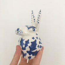 Load image into Gallery viewer, Porcelain Hand Built Winter Hare I