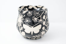 Load image into Gallery viewer, Wild Midnight Butterfly Vase
