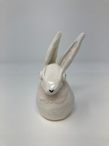 White Fern Porcelain Hare
