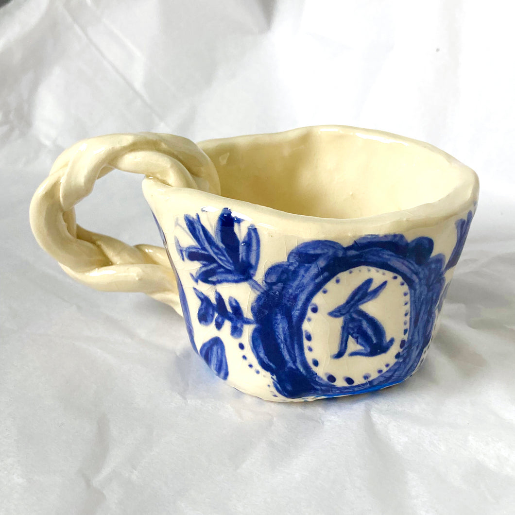 Hare Cup with braided handle
