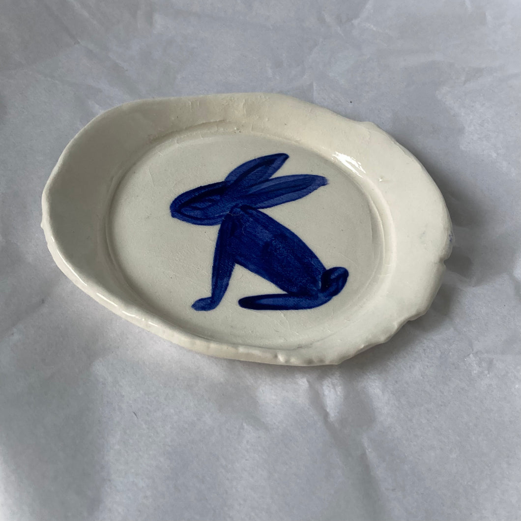 Hare Small Porcelain Plate