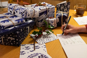 NEW FESTIVE BUNDLE of 12 Luxury Eco-conscious Blank Greetings Cards