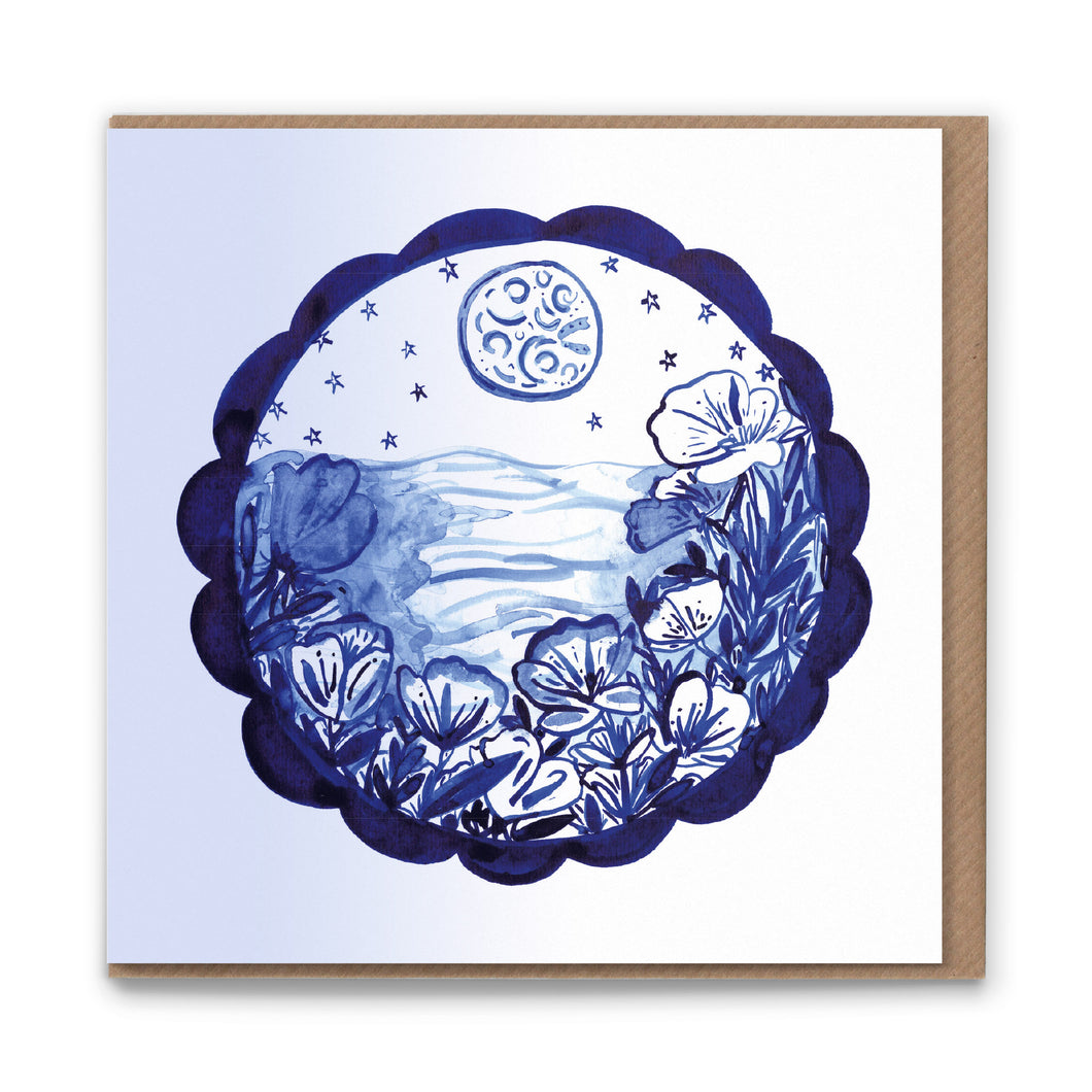 Evening Primrose Luxury Eco-conscious Blank Greetings Card