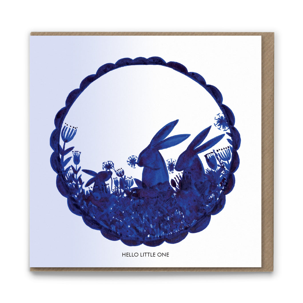 Hello Little One Luxury Eco-conscious Greetings Card