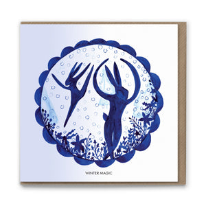 Winter Magic Luxury Eco-conscious Greetings Card