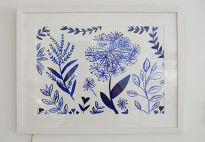 Hedgerow Love Framed Original Artwork (n)