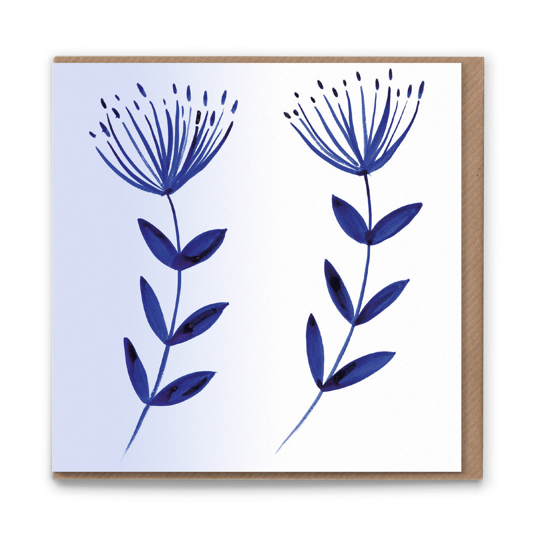 Wild Flower Luxury Eco-conscious Blank Greetings Card