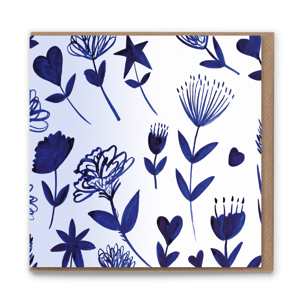 Sketchbook Wild Luxury Eco-conscious Blank Greetings Card