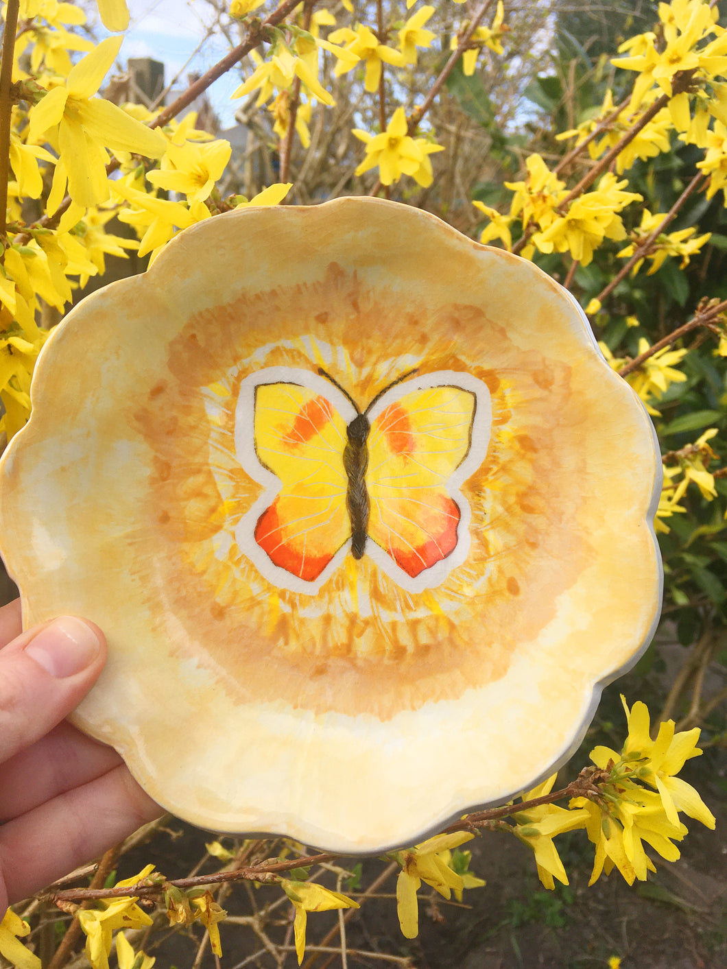 Sunlight Butterfly Plate 16cm