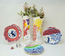 Load image into Gallery viewer, Tree Hare Porcelain Plate (test piece)
