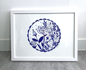 Evening Rose Framed Signed Digital Print