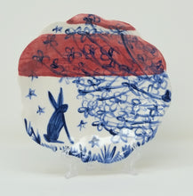 Load image into Gallery viewer, Tree Hare Porcelain Plate (test piece)
